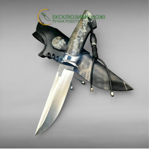 СТАЛЕВА ГРАНЬ авторський ніж ручної роботи Павла Гончаренка, сталь N690™, 61 HRC, купити замовити в Україні